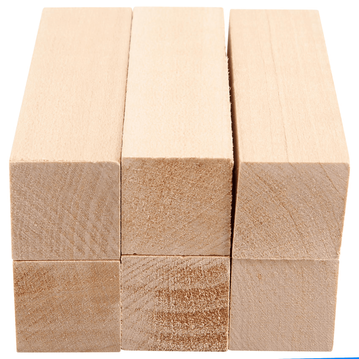 IMCBSTT 6Pcs Basswood Carving Blocks for Wood Beginners Carving Hobby