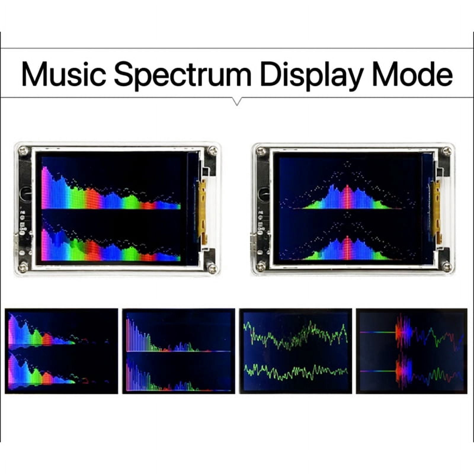 IMCBSTT Audio MIC+LINE Sound Level Home Decor Digital Clock Meter Music ...