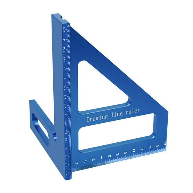 IMCBSTT Carpenter Square Aluminum Miter Triangle Ruler Precision Hole