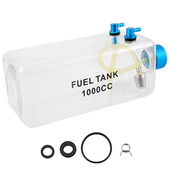 Tank Petrol Transparent Plastic Bottle 1000CC CNC for RC Gas and Nitro Airplane