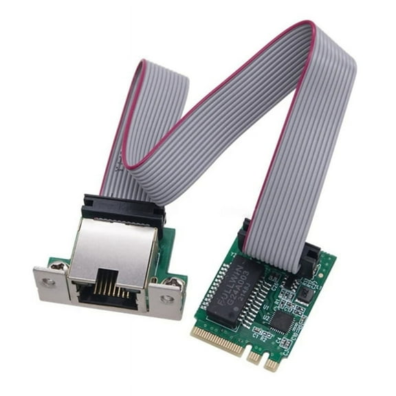 M.2 A Key and E Key Adapter Card to Single RJ45 Port 10/100/1000Mbps Ethernet Networks Card for Desktop Computer