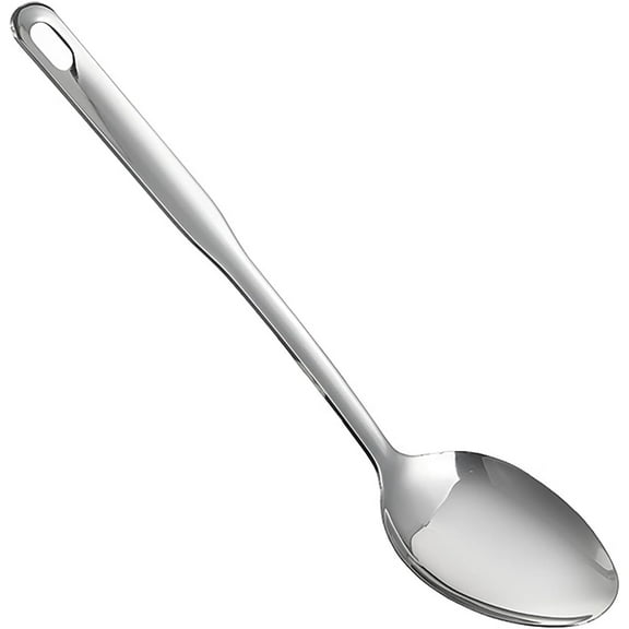 IMEEA 12.8-Inch Cooking Spoon SUS304 Stainless Steel Basting Spoon Large Serving Spoon Big Metal Spoon