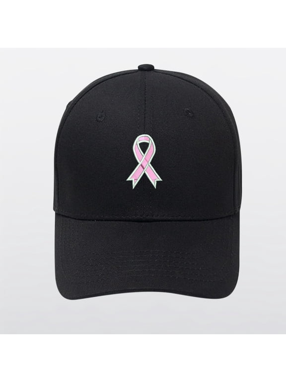 Breast Cancer Awareness Embroidered Dad Hat Adjustable Soft Cotton Twill Polyester Low Profile Pigment Dyed With Sweatband 6 Eyelets For All Seasons Casual Running Sports Camping Hiking