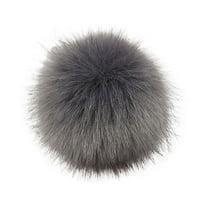 IMENGL DIY Knitting Hats Accessires- Fake Fur Pom Pom Ball with Press Button