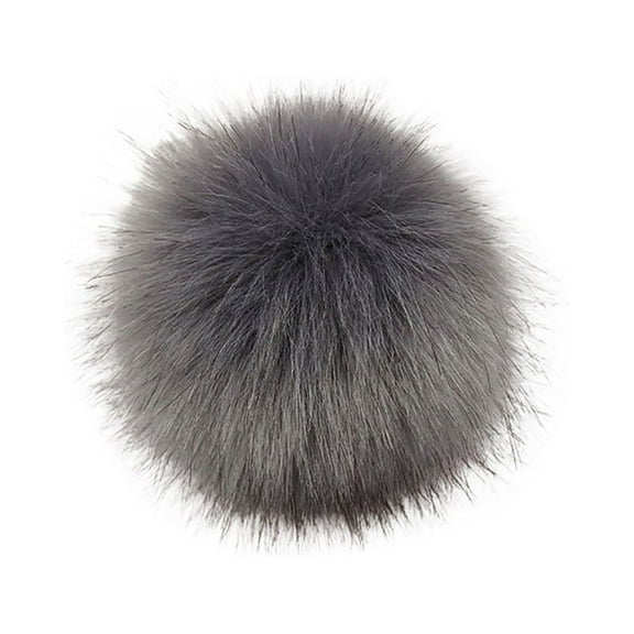 IMENGL DIY Knitting Hats Accessires- Fake Fur Pom Pom Ball with Press Button
