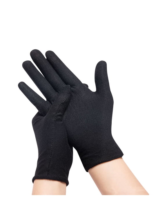 Gloves for Women Comfy Dirt- Etiquette Thickened Cotton Soft Women's Work Gloves,Black