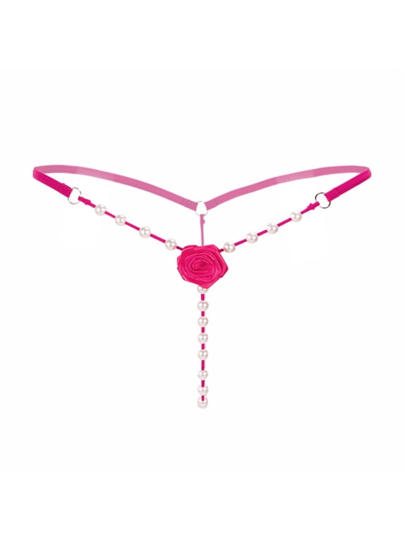 Lingerie for Women Babydoll Ladies Lace Open Burned-Crotch V-string Panties Knickers ThongHot Charming Nightdress Women's Underwear,Pink