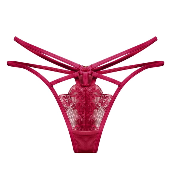 IMENGL Underwear for Women Charming Thong Panties Thong Lace Pants Ladies Briefs Nightdress Babydoll Women's Lingerie,Red