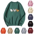 thumbnail image 1 of IMENGL Womens Oversized Sweatshirt Pullover Chicken Printed Chicken Chicken Lover Gift Chicken Mother Shirt Hoodless Loose Fit Casual Crewneck Sweatshirts for Women,S-XXL, 1 of 4