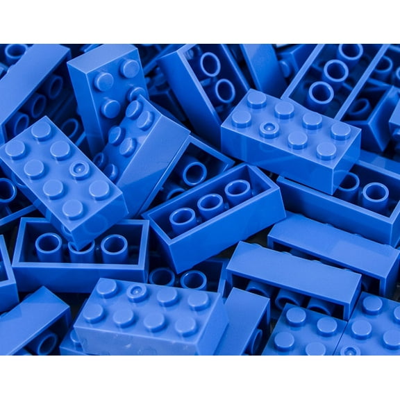 IMEX 2x4 Stud Ocean Blue Interlocking Building Bricks 100 Pieces
