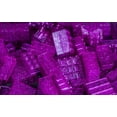 thumbnail image 1 of IMEX 2x4 Stud Translucent Purple Glitter Interlocking Building Bricks 100 Pieces, 1 of 1