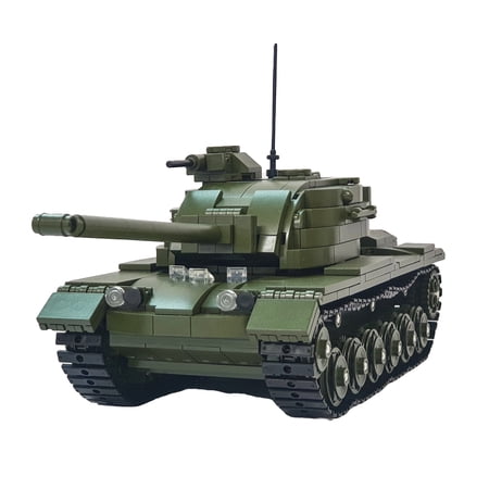 IMEX Oxford M48 Patton U.S. Main Battle Tank Brick Building Set (663 Pieces)