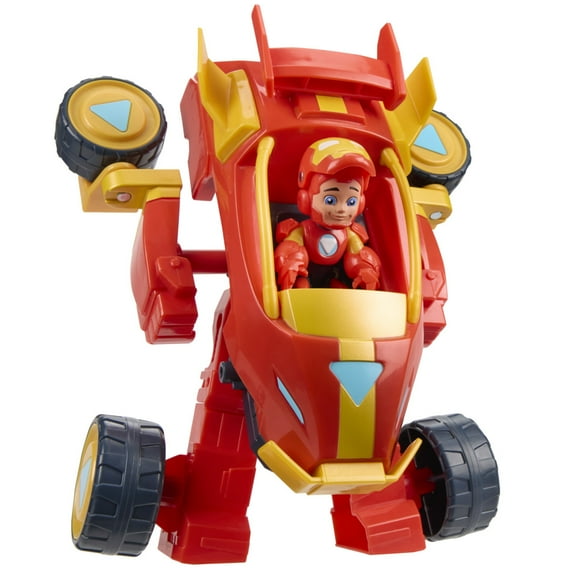 Marvel Iron Man and his Awesome Friends 2-In-1 Mech Suit & Vehicle Set for Kids Ages 3 and up