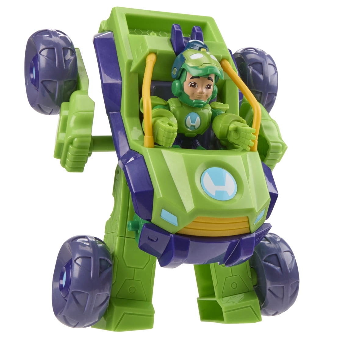 Marvel Iron Man and his Awesome Friends Iron Hulk 2-In-1 Mech Suit & Vehicle Set for Kids Ages 3 and up
