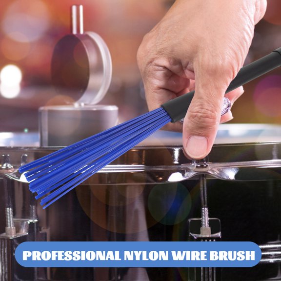 IMIKEYA 1 Pair of Professional Snare Drum Brushes Nylon for Drum Set Beginners