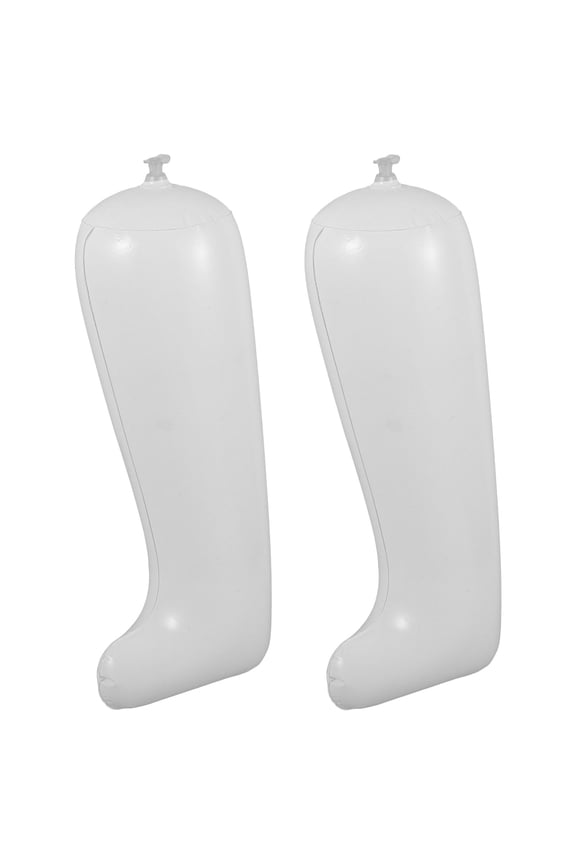 1 Pair Inflatable Boot Shapers White Lightweight Portable Support for Tall Boots