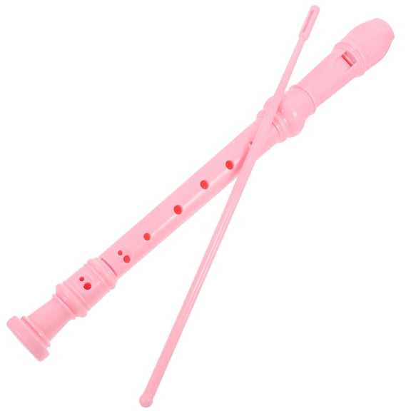 IMIKEYA 1 Set Musical Small Flute Recorder Instrument For Teens In Pink ABS