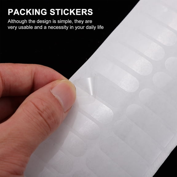 IMIKEYA 1000Pcs White Creative Postcard Stickers Practical Sealing Decals for Packing and Decoration