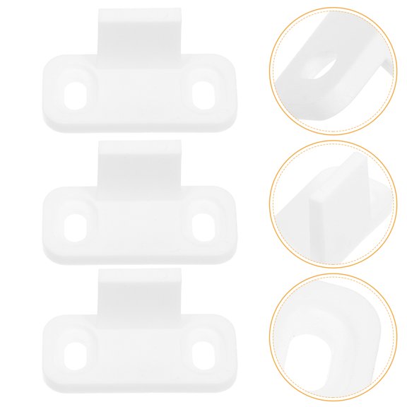 IMIKEYA 10PCS Sliding Door Fittings White POM Silent Operation Versatility For Warehouse