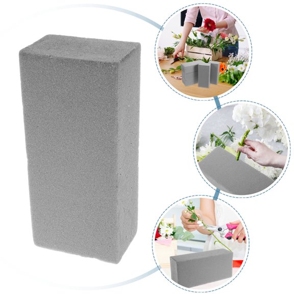 IMIKEYA 10-Pack Grey Floral Foam Blocks Absorbent Flower Mud for Flower Arrangements and Floral Craft Supplies