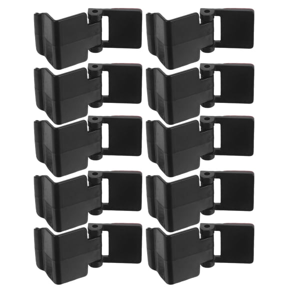 IMIKEYA 10Pcs Rimless Aquarium Lid Clips Black ABS Plastic Reptile Tank Locks with Anti Escape Feature