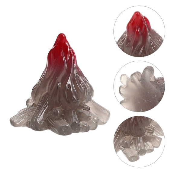 IMIKEYA 10Pcs Small Volcano Resin Statue Black Detailed Volcanic Decoration for Home and Office Desk