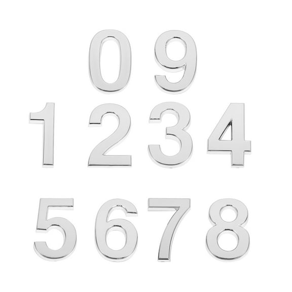IMIKEYA 10pcs Door Number Plaques Digital Door Address Stickers Easy Identification for Shops