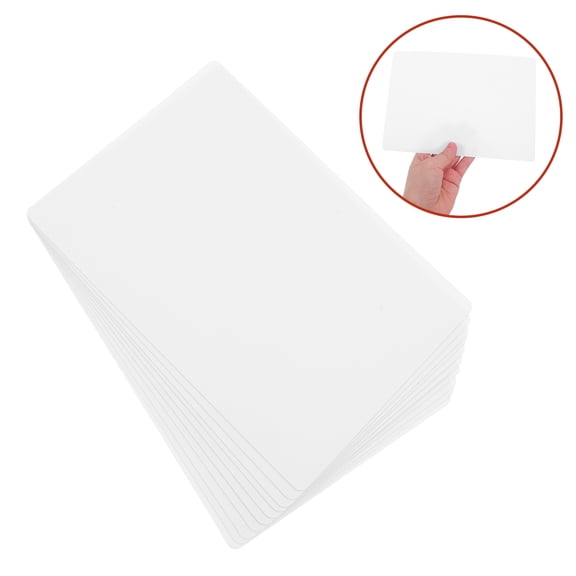 IMIKEYA 10pcs White Dry Erase Whiteboards for - PVC Rectangular Boards for Retail Shops and Classrooms