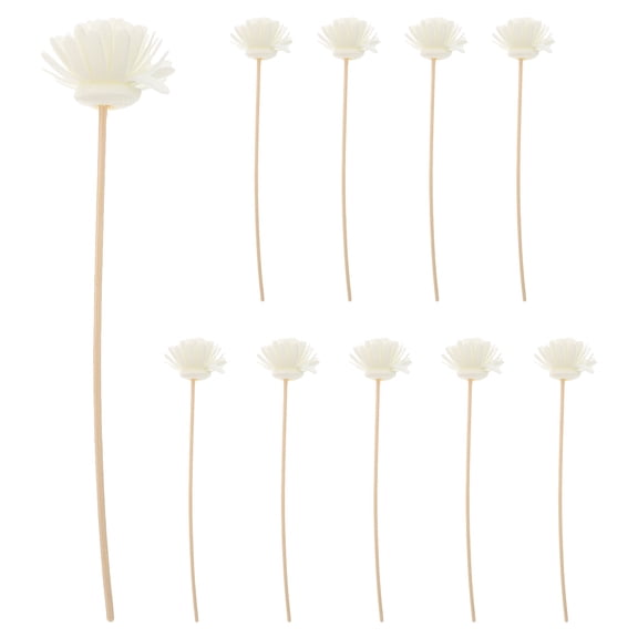 IMIKEYA White Rattan Aroma Diffuser Reeds for Home and Office Use Imikeya 10Pcs