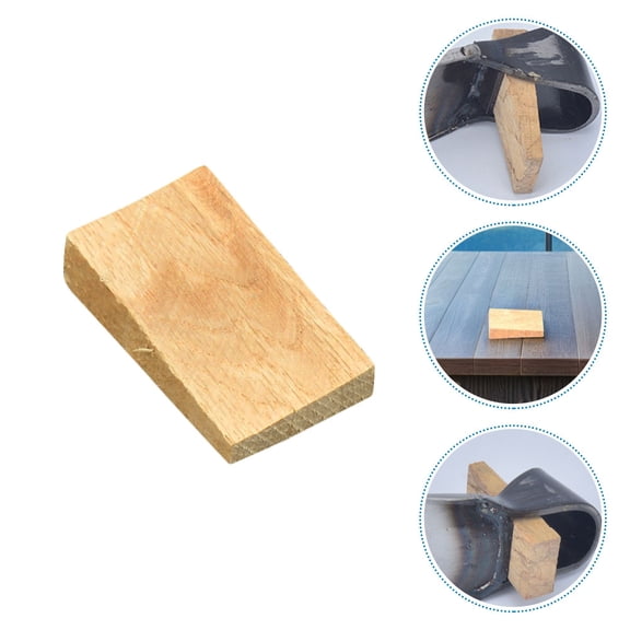 IMIKEYA 10pcs Wood Hoe Wedge Handle Joint Block for Gardening and Farming