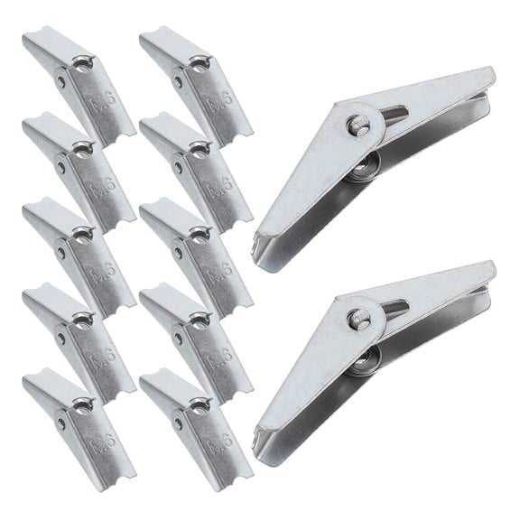 IMIKEYA 12Pcs Drywall Anchors Heavy Duty Galvanized Iron Toggle Bolt Wings for Secure Wall Hanging