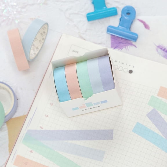 IMIKEYA 15 Rolls Washi Paper Scrapbook Stickers Rain Fine for Diary Decoration
