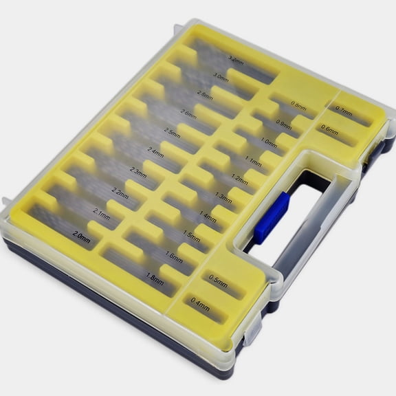 IMIKEYA 150-Piece Plated HSS Mini Drill Bit Set, Bits with Plastic Case for Electronics and Jewelry Making