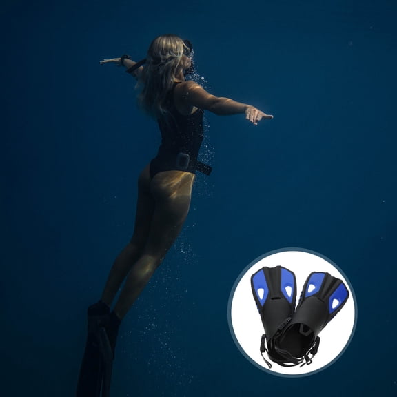 IMIKEYA 1Pair Stylish Adults Swimming Fins for Diving Use with Comfortable Fit and Assorted Colors