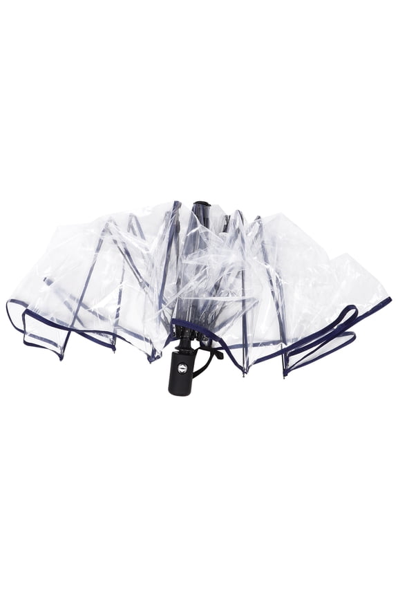 1Pc Automatic Folding Umbrella Navy Compact Design for Outdoor and Travel Use