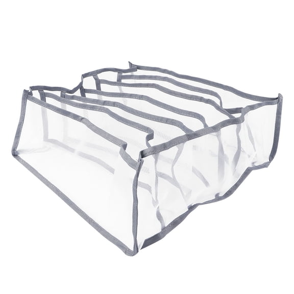 IMIKEYA 1Pc Blue Creative Underwear Storage Box with Large Capacity and Breathable Multi-Purpose Grid Organizer