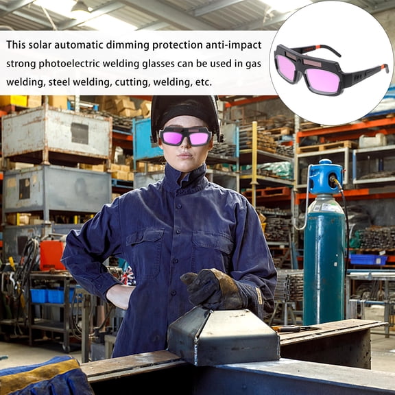 IMIKEYA 1Pc Protective Welding Goggles Black for Electric Gas Shielded Argon Arc Welding