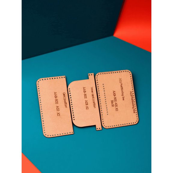 IMIKEYA 1Set Precise Kraft Paper Wallet Making Template Suitable for Beginners and Pros