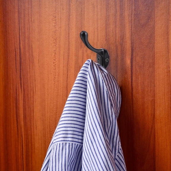IMIKEYA 1Set Premium Black Wall Hook Set for Home Use Easy to Install Vintage Design