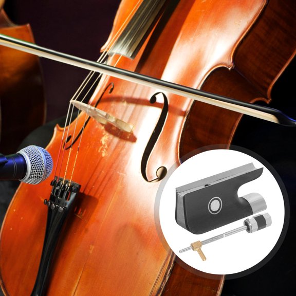 IMIKEYA 1Set Violin Bow Frog Replacement Black Wooden Practical Violin Accessory with Screw Included