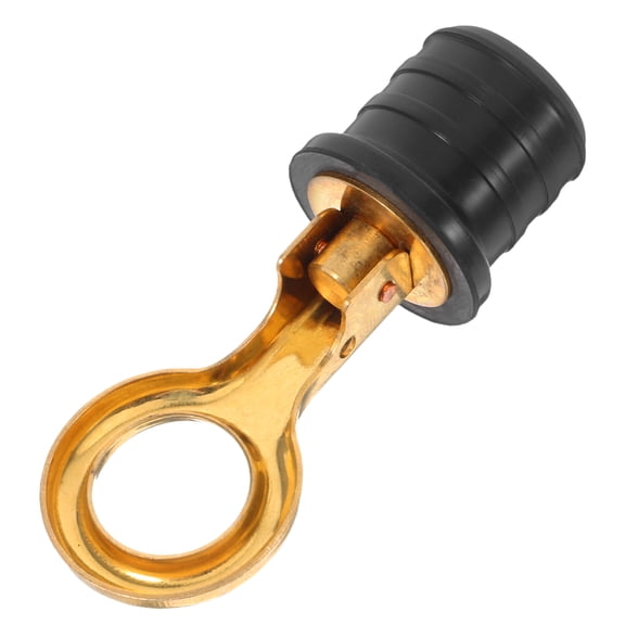 IMIKEYA Golden Brass Boat Drain Plug, Easy to Install and Operate, 1 Piece for Marine and Boat Use
