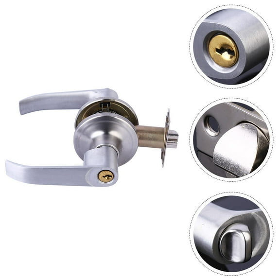 IMIKEYA 1Set Security Door Lock Bar with Keyed Handle for Indoor Use