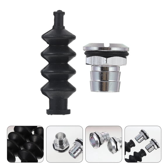 IMIKEYA 2 Sets Push Rod Rubber Seals for Boats Durable Rubber Bellows with Aluminum Ingress Protection Fits Push Rod