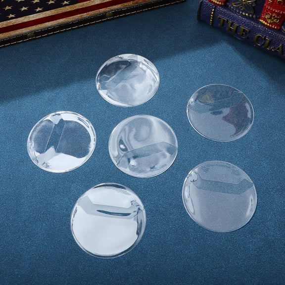 IMIKEYA 20Pcs Anti Scratch Transparent Badge Covers Coin and Button Badge Storage Protectors