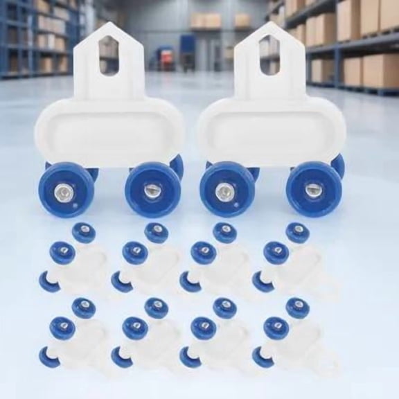 IMIKEYA 20Pcs Curtain Track Rollers Plastic Sliding Gliders Smooth Rolling Curtain Parts