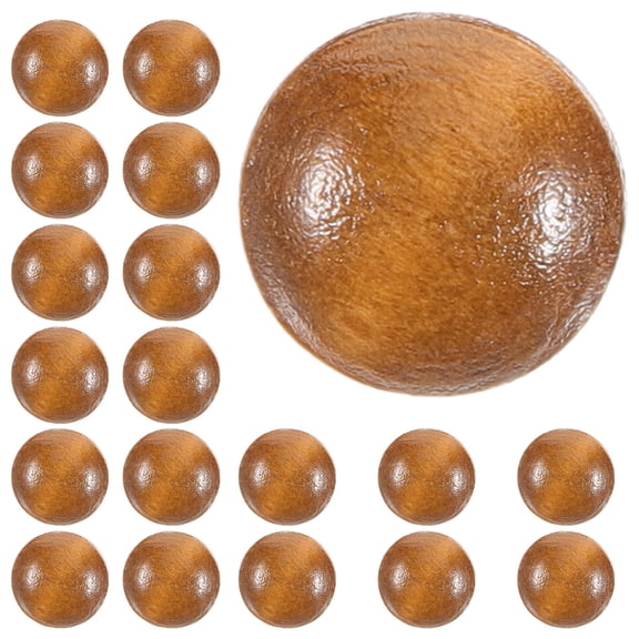 IMIKEYA 20-Piece Multi-Color Wooden Sewing Buttons for Clothes, Crafts, Projects, Easy to Use