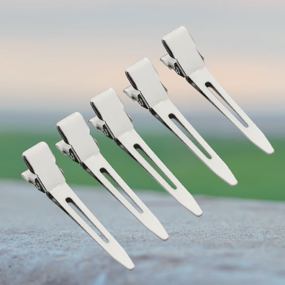 IMIKEYA 20Pcs Plated Silver Hair Clamps for Pin Curls and DIY Hair Accessories Premium Metal