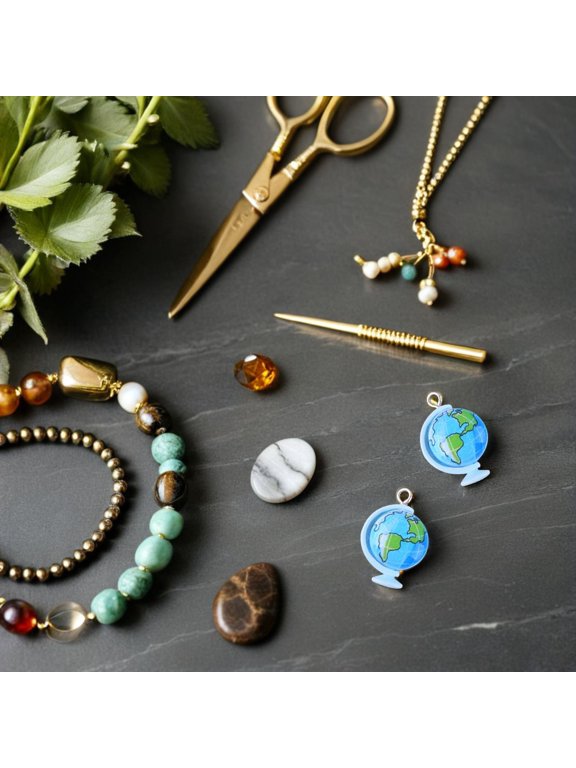 20 Pieces Sky Resin Globe Charms for Jewelry Making, Pendants for Necklaces, Bracelets, and Craft Accessories
