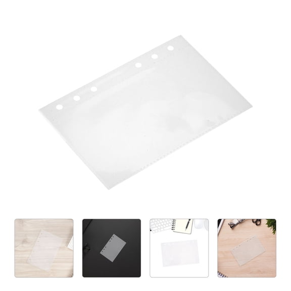 IMIKEYA 20Pcs Transparent Pocket Binder Sheets for Trading Card Storage Clear Plastic Sleeves for Binders