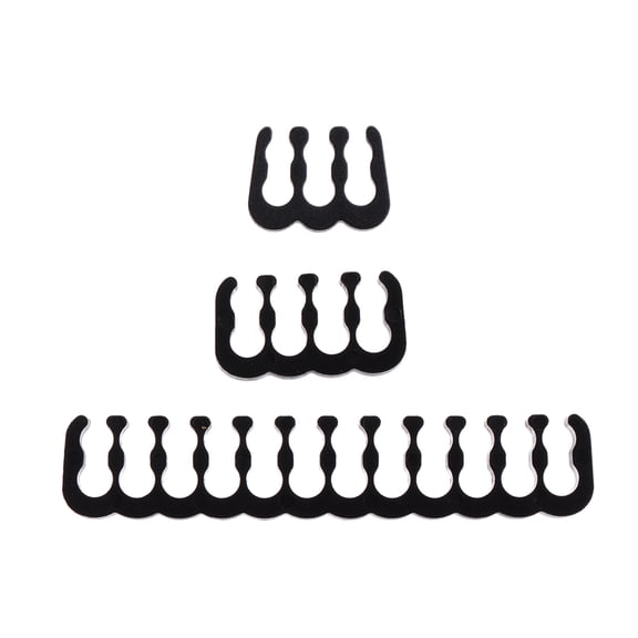 IMIKEYA 24Pcs Black Pc Cable Manager for 6Pin 8Pin and 24Pin Sleeve Cable Organization